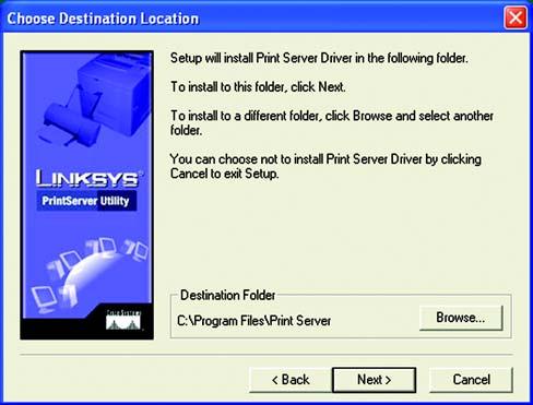 Choose the location where the driver s folder will be installed. To install the driver in the default location, click Next.