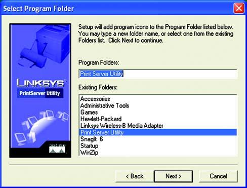 5. The Choose Destination Location screen will appear, as shown in Figure 8-3. Choose the location where the B-Admin folder will be installed.