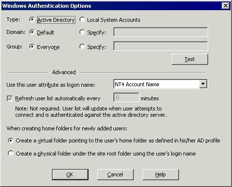 Site ODBC Settings Interface Reference: ICISite - Single-Site Interface The ODBCSettings property correlates to the Use this user attribute as logon name setting in the Windows Authentication Options
