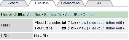 28 9 Files and URLs Files and URLs are stored as attachments in Kronodoc documents. Files can be of any type and virtually any size. A URL is a Web link, which starts with http:// or https://.