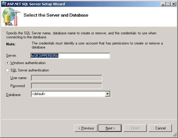 Figure 32 Server, credentials and database name 4.