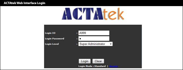 Chapter 3: Configuring ACTAtek Terminals 3.