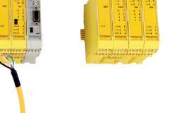 Mosaic MR2 and MR4 are passive units that can also be used separately from the Mosaic system. The MR expansion units do not require MSC as they are wired directly to the selected OSSD.