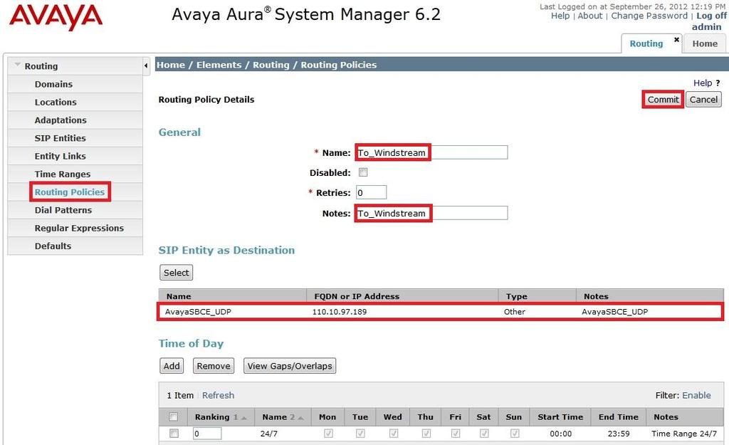 6.7. Add Dial Patterns Dial Patterns are needed to route specific calls through Session Manager.