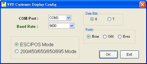 2. Select the Command Set Mode and click Ok 3. The display would be reset to factory default setting.
