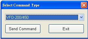 d. Select the Command Set This Function allows user to select the command type desired and apply to the display.