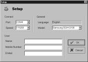 Getting Started Getting Started 3. Click the Setup button. The Setup dialog box is displayed. 6. Click OK.