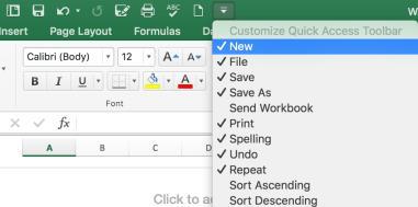 Tip: To modify the original template file, choose Open from the File Tab and open the template file in the Templates folder. Close and Save the Template file after making changes.