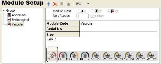 Advanced Features Testing Ultrasound Probes Example 4 Figure 4-8. Creating Module Groups gex22.bmp 7. Enter Abdominal as the Module code for the new module. 8.