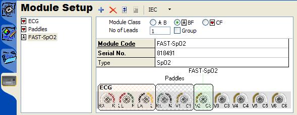 Reference Test Guide 5 CF and contain any number of leads up to a cumulative limit of ten. The toolbar at the top enables the creation, deletion and sequencing of a module.