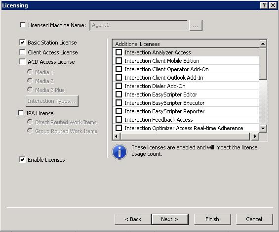 Licensing in Interaction Administrator 3.