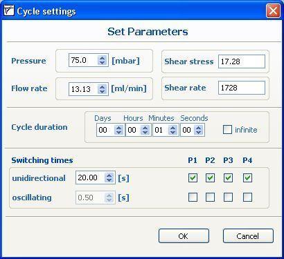 3.3.4.2 Modifying Cycles By right clicking on a row that has an existing cycle set in the table, you can modify the entries, as shown in Figure 14.