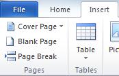 If you want to begin a new page, don t press Enter repeatedly until a new page begins; instead, insert a page break (Insert tab > Pages > Page Break button).