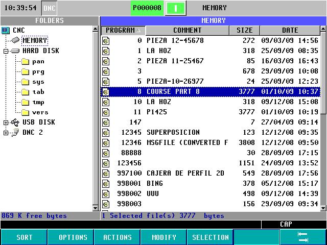 Expanded program manager - explorer P R O G RECALL Select PROG screen Press