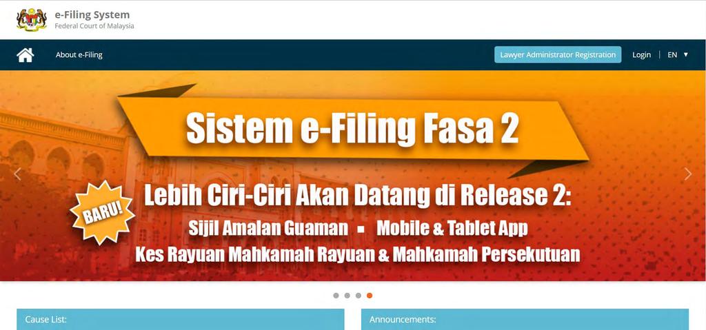 1 1 At the EFS homepage, click Lawyer Administrator Registration. 15 Change the No. of Doc(s) if more than one copy of the same document is required.