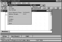 SYSMAC-CPT Support Software 4-1 Writing and Editing the Ladder Program The SYSMAC-CPT Support Software can display programs in ladder-diagram format