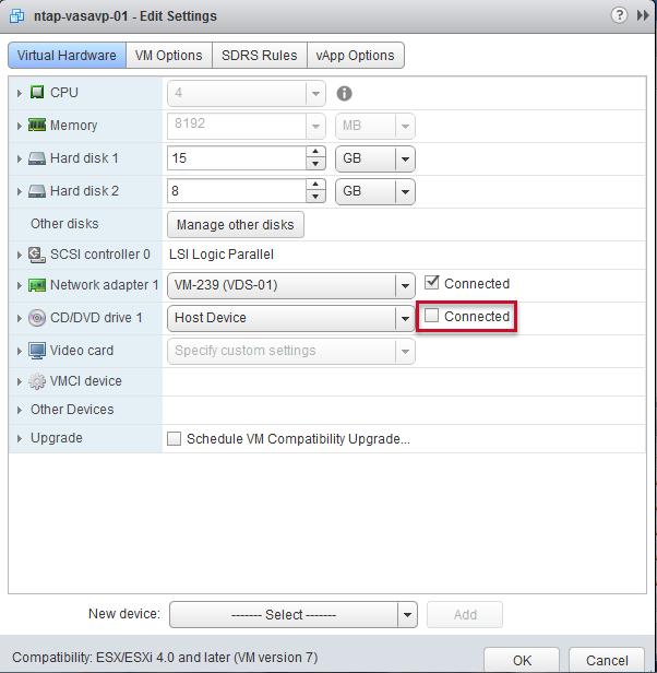14. In the installer dialog box, edit the VM settings.
