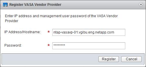 If you have not already been forced to, log out of the vsphere Web Client. 22. Log back in as a vsphere Web Client administrator to load the VASA Provider menus and workflows.