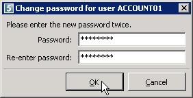 Changing a user password You can change the user password associated with a Backup Account using the SP Console. To change a user password: 1.