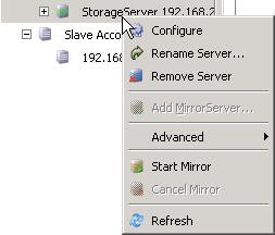To access the StorageServer main menu: 1. Open the Storage Platform Console. 2. Click the Storage Platform Configuration button in the view selector. 3.