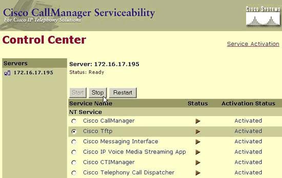 it. While Cisco TFTP is selected, click Start to start the Cisco