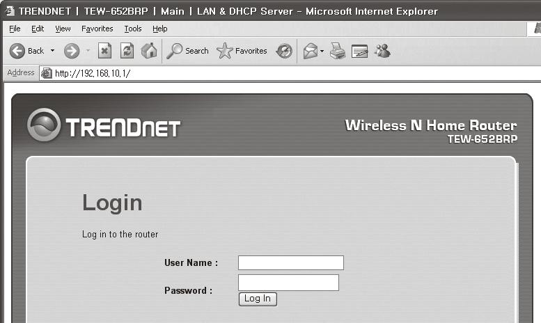 Step 4.2 Check connection to Internet 1. Run Internet Explorer on your computer. 2. Enter the IP address of <Default Gateway> found in Step 2 into the address bar, and then press [ENTER]. 3.
