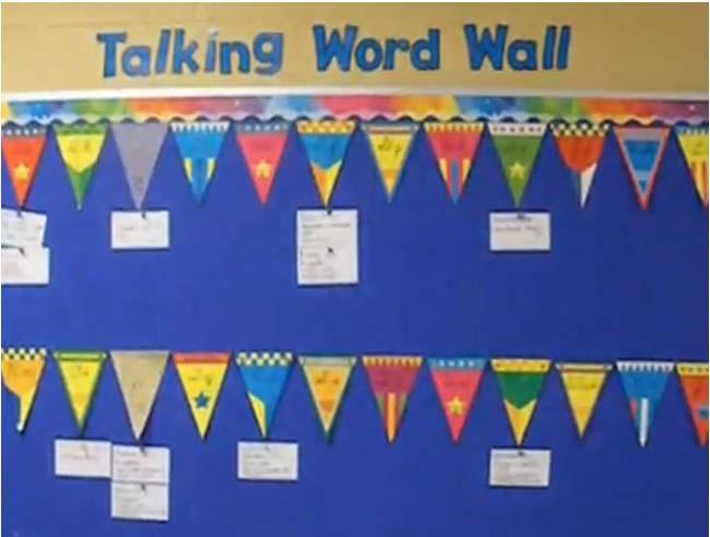 Word Wall To aid students recall and word recognition automaticity, add audio to Word Walls so students can tap on the Sound Sticker and hear the word read aloud. 1. Create the Word Wall. 2.