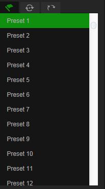 You can only call up the predefined presets. For instance, preset 99 is the Start auto scan. If you call the preset 99, the camera starts auto scan function.
