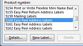 Creating Custom Labels Labels can be created to match a custom size and arrangement. In the Create group, click on Labels. Click on the Labels tab. Click on Options. Click on New Label.