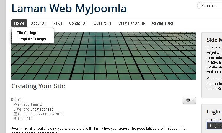 Membina Laman Web Menggunakan Joomla!