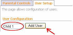 The user name will be added and will appear in the User Settings drop down list. NOTE: When you add a User a Content Policy of the same name is automatically created for that user.
