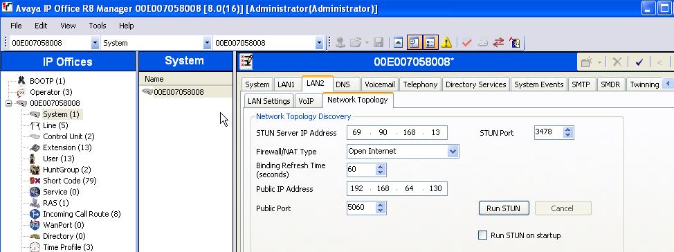 Note that since SIP Registrar Enable was unchecked on the LAN2 VOIP tab, the SIP Registrar Tab is not present for LAN2. 5.3.4.