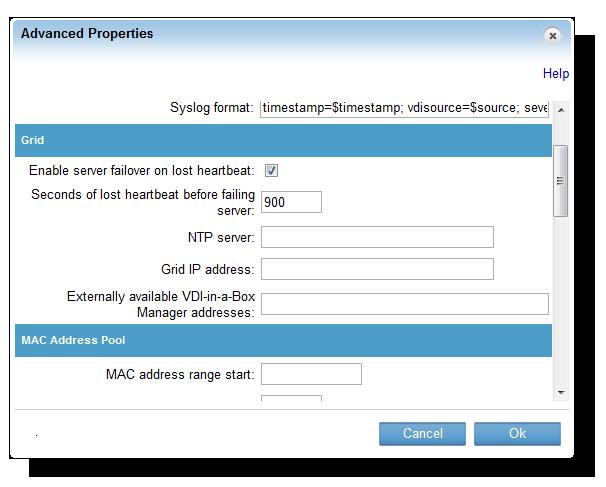 Manage a grid 4. In the VDI-in-a-Box Manager Network Settings dialog box, click Static IP configuration, enter the static IP address, and then click OK.