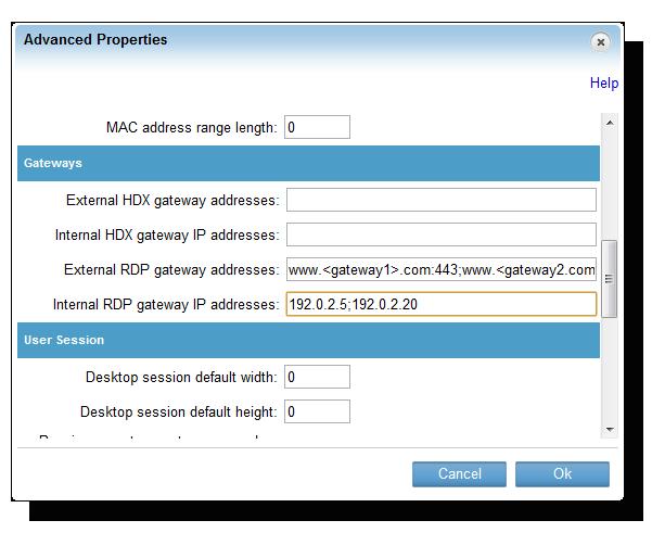 To configure the vdimanager connection through the Remote Desktop Gateway An additional remote access to VDI-in-a-Box desktops is available through the Remote Desktop Gateway.