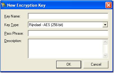 Chapter 4 Entity Administration Creating a New Encryption Key To create a new encryption key: 1. Select the entity, and then select General Security > Encryption Keys.