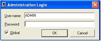 Chapter 1 Introduction Logging into the Administration Console When the administration console is started, you will be prompted to log into the system.