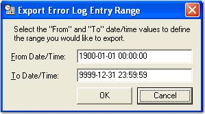 Chapter 4 Entity Administration Exporting Selected Error Log Entries You can export selected error log entries to an XML file. To export selected error log entries: 1.