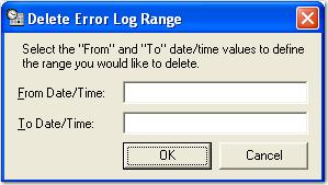 Chapter 4 Entity Administration Deleting Selected Error Log Entries To delete selected error log entries: 1. Select the entity, and then select Report Management Errors. 2.