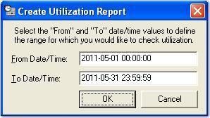 You can increase or decrease this limit by changing the Max Items value in the report view. To view utilization reports: 1. In the Reports screen, double-click on Utilization.