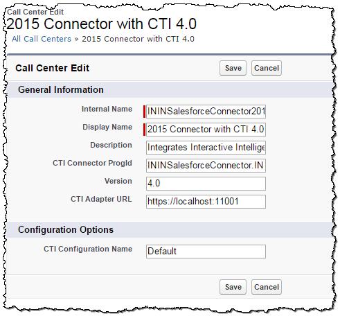 Configure the CTI file To assign users to the new call center: 1.