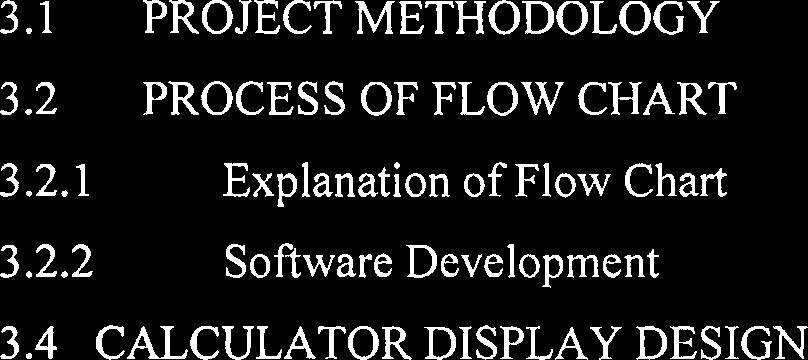 1 PROJECT METHODOLOGY 3.2 PROCESS OF FLOW CHART 3.2.1 Explanation of Flow Chart 3.2.2 Software Development 3.
