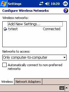 18 Figure 23 Connected to the Ad-Hoc network 1.2.8.2 Connecting other devices to the Ad-Hoc network Once the Ad-Hoc network is created, it is available for other devices to join.