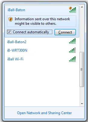 Highlight the wireless network (displayed using the SSID) to be connected and then click Connect. Figure 3-15 2.