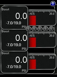to datalog Change Gauge Layout The Accessport has the ability to display between one to six gauges in different