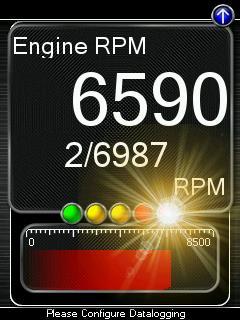 You will need to lower the shift light RPM to enable this feature.