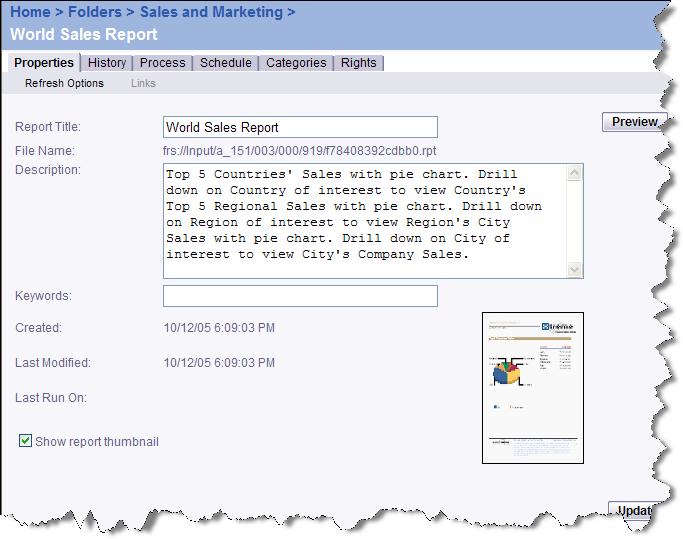 Lesson 4 - Folder Management Exercise 4.2 - Adding a Report to a Folder 1. From the Top Level Folders listing, click on the Sales and Marketing folder. 2.