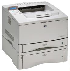 hp LaserJet 5100 series hp 5100tn shown easy operation via intuitive control panel two EIO slots for multiple connectivity options (internal) 100-sheet multipurpose tray high-capacity printing with