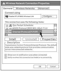 Figure 3-3 4) Choose Obtain an IP address automatically and