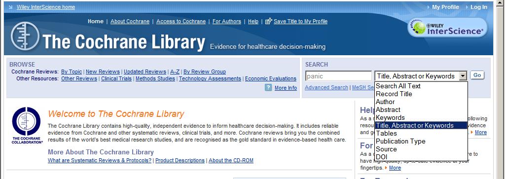 Health Technology Assessment Database Contains literature that helps to improve the quality and cost effectiveness of health care interventions.