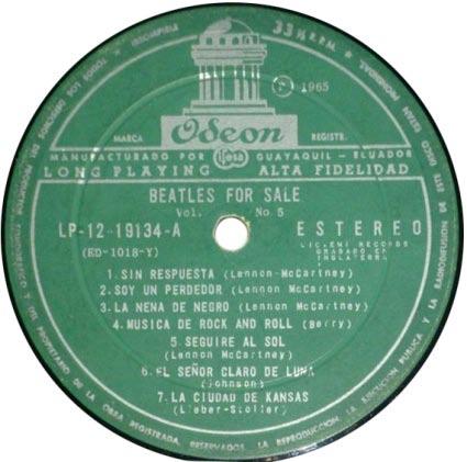 The album features the matrix numbers from both the British single and the album.
